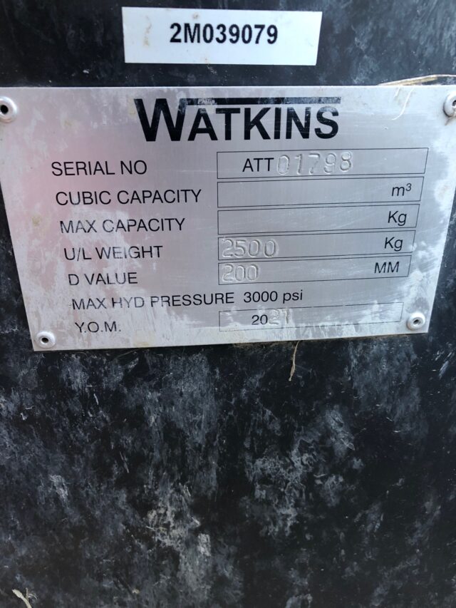 2m039079 – Philip Watkins 2500kg Front Weight