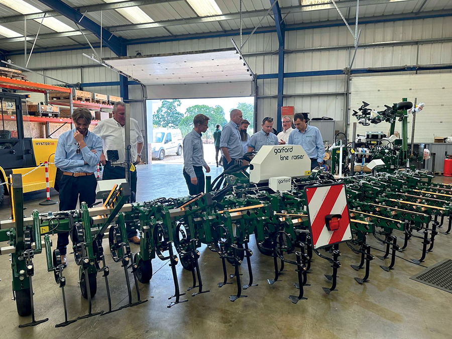 Garford Farm Machinery with Robocrop machinery and Ben Burgess on farm machinery article