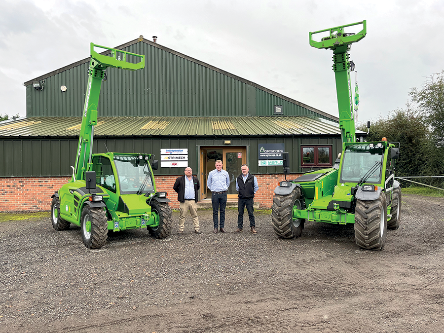 Agriscope Merlo telehandler materials handlers on farm machinery website