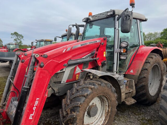 T2032823 2021 MASSEY FERGUSON 5S.145 ESD4 4WD TRACTOR & MF 4121 LOADER