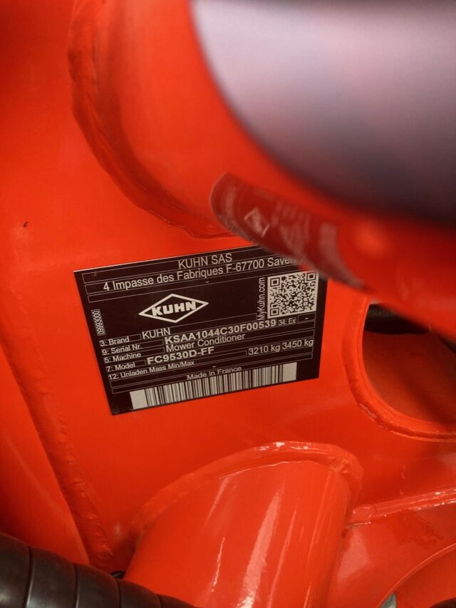 GM036560 KUHN C9530DFF MOWER CONDITIONER