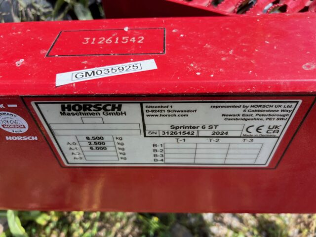 GM035925 HORSCH SPRINTER 6 ST M15 DRILL