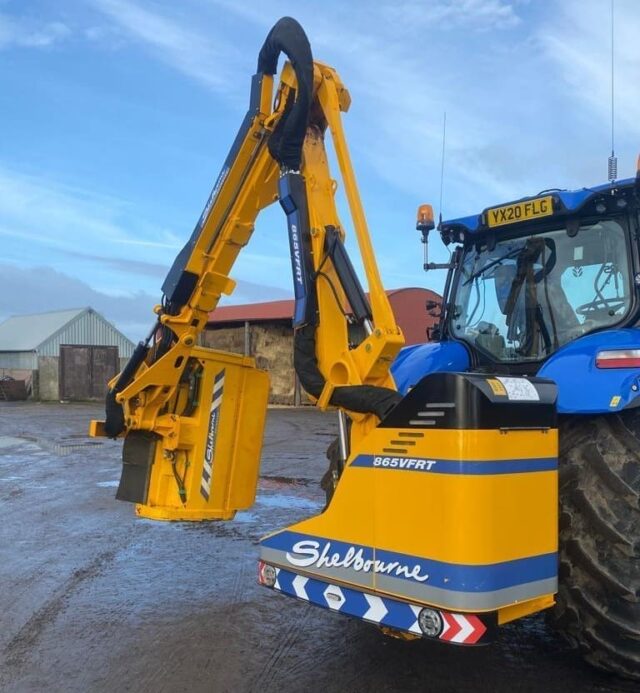 USED Shelbourne Reynolds HD865 VFRT Hedgecutter For Sale