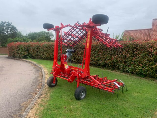 USED Einbock 6 Metre Grass Harrows For Sale