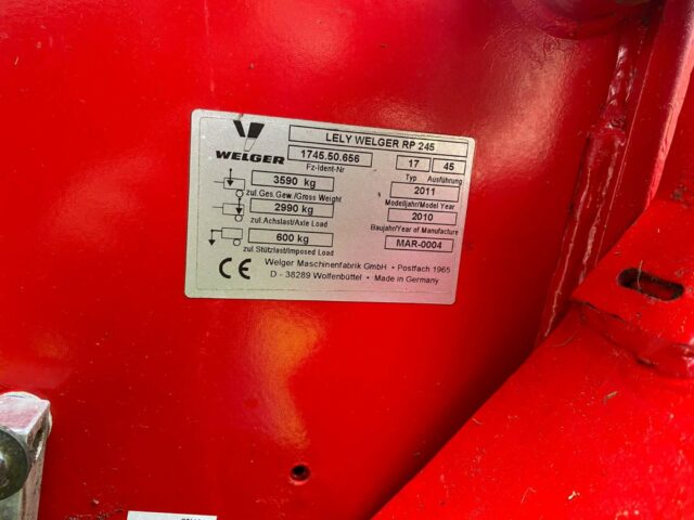 USED Lely Welger RP245 Round Baler For Sale