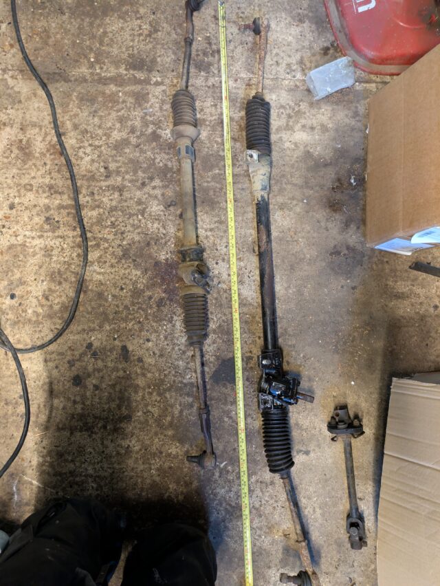 Subaru pickup steering rack