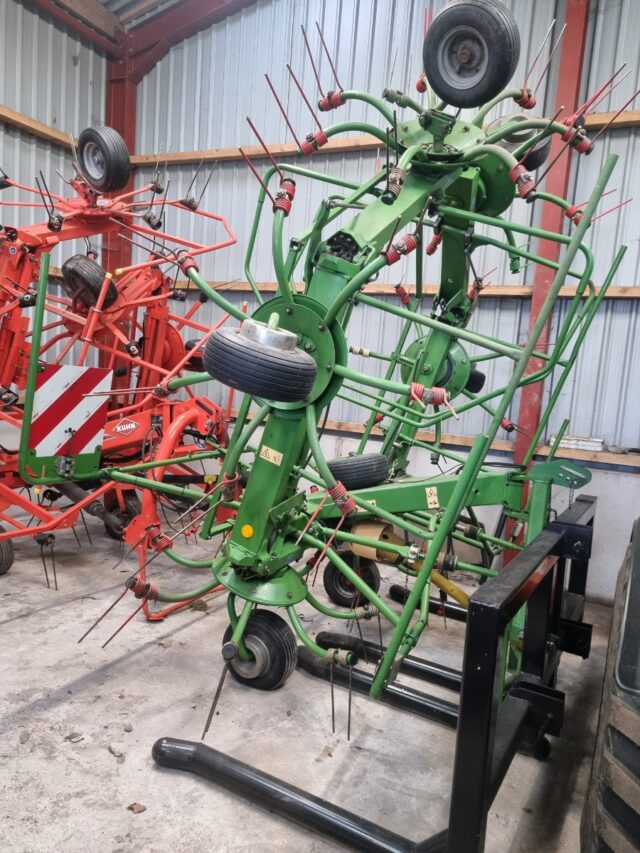 *Due in* Krone KW782 6 Rotor Tedder