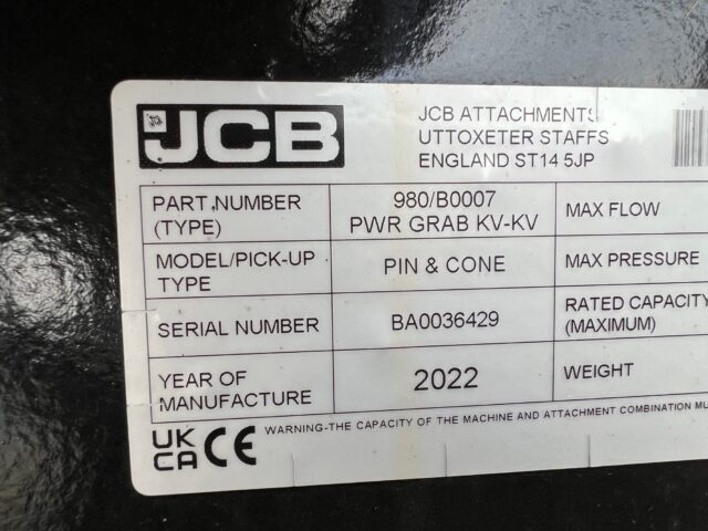 IM000016 JCB JCB – 7′ 6′ 1.7CUM GRAB