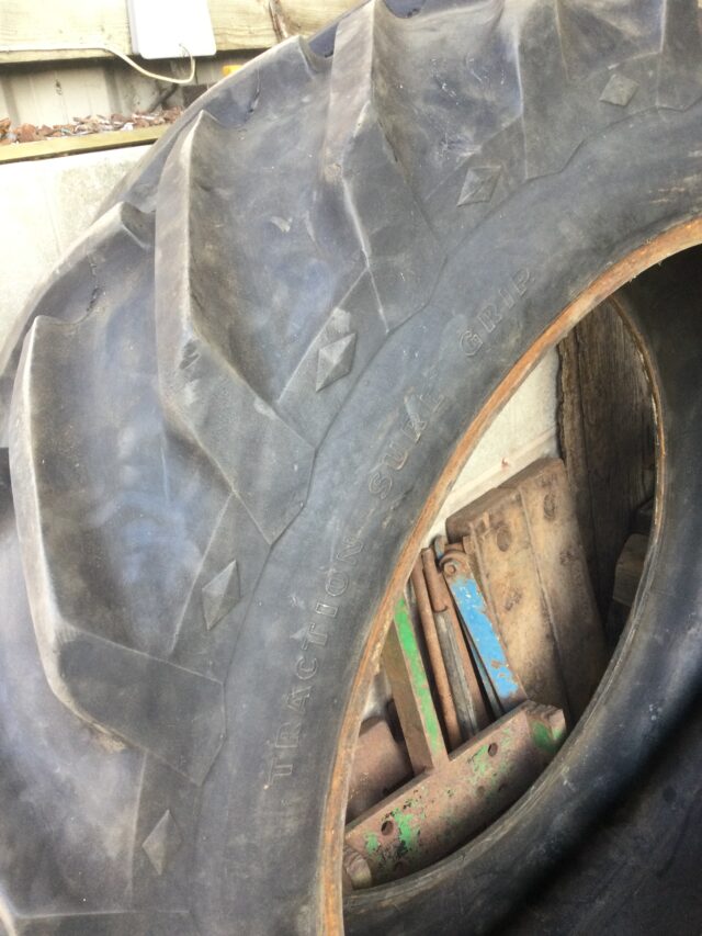 Pair 13.6/12 x 38 Goodyear Xply Tyres