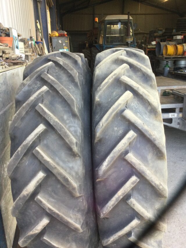 Pair 13.6/12 x 38 Goodyear Xply Tyres