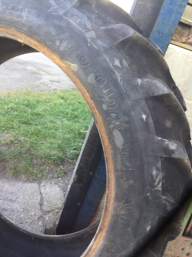 Pair 13.6/12 x 38 Goodyear Xply Tyres