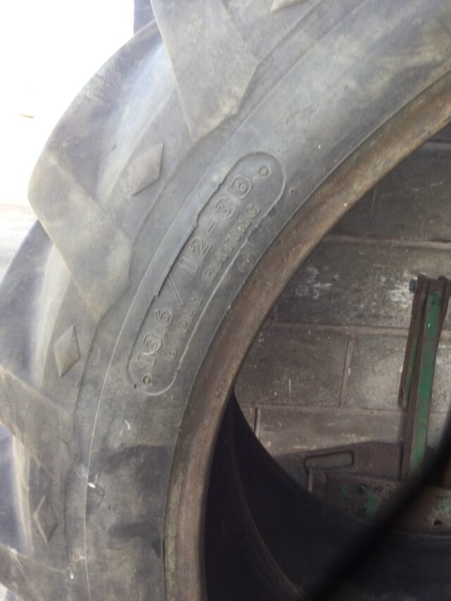 Pair 13.6/12 x 38 Goodyear Xply Tyres