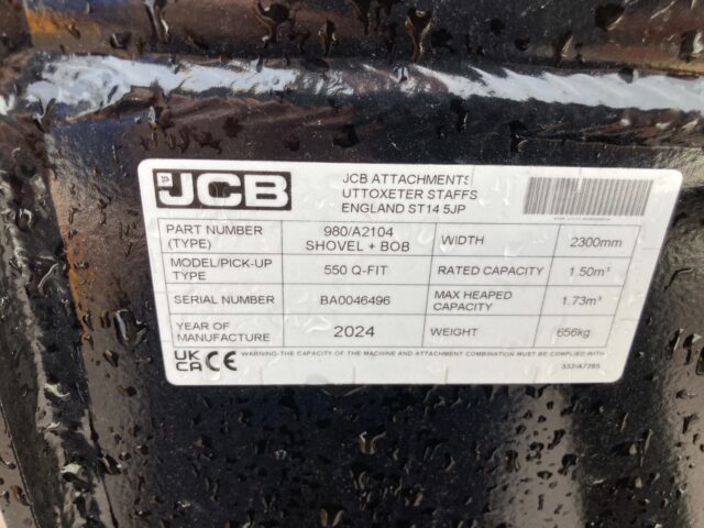 JCB 1.5m3 Qfit Heavy Duty Bucket